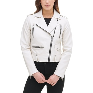 Levi’s Women’s Faux Leather Contemporary Motorcycle Jacket (Standard and Plus)(Oyster)