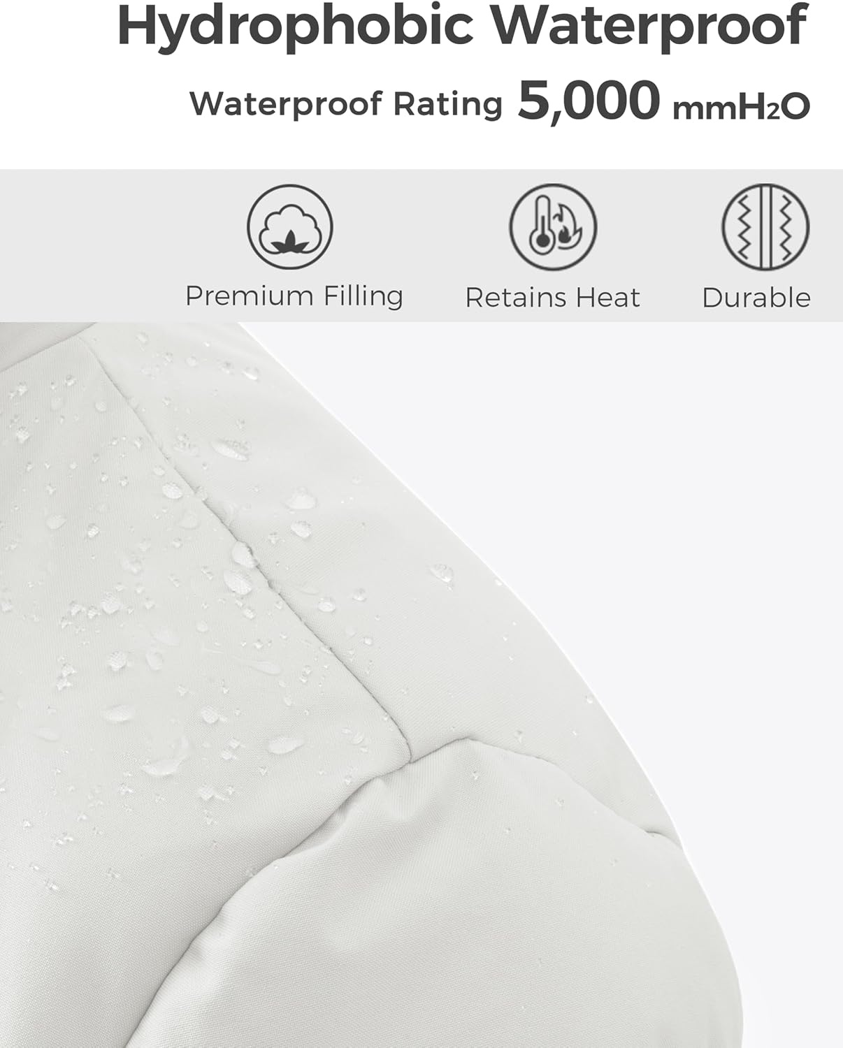 image:imagewantdo Womens Plus Size Winter Coat Waterproof Puffer Parka Jacket Hood Heavyweight Winter ParkaRemovable Faux Fur HoodWindproofWinter Coats for Snowy Cold WeatherOutampInterior MultipocketsWhite