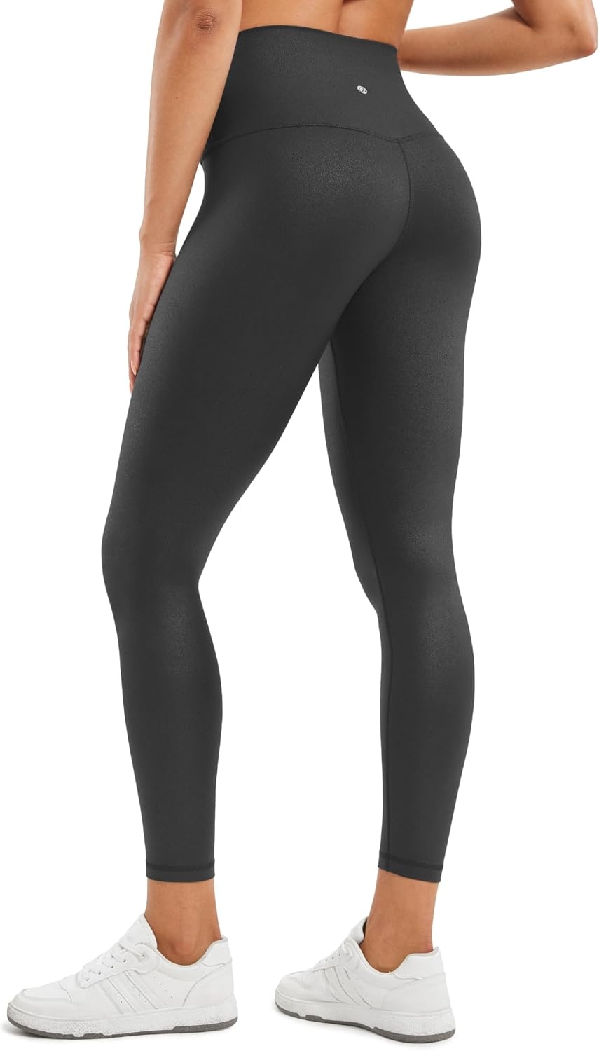 image:imageCRZ YOGA Matte Faux Leather Leggings 25Black Foil Pattern