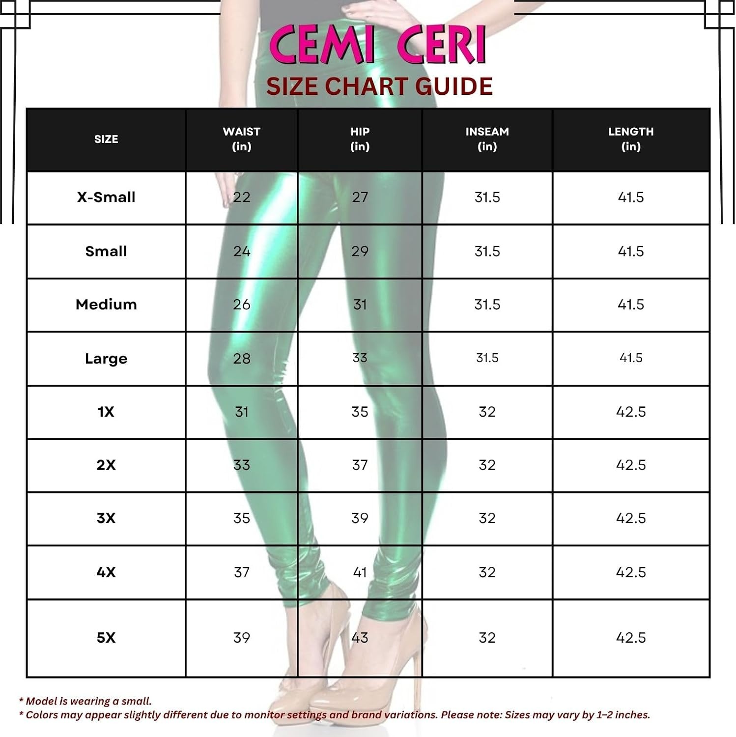 image:imageCemi Ceri Womens Faux Leather Leggings High Waisted Tummy Control Stretch Pants Dressy Shiny Slim Fit JeggingsFleece Burgundy