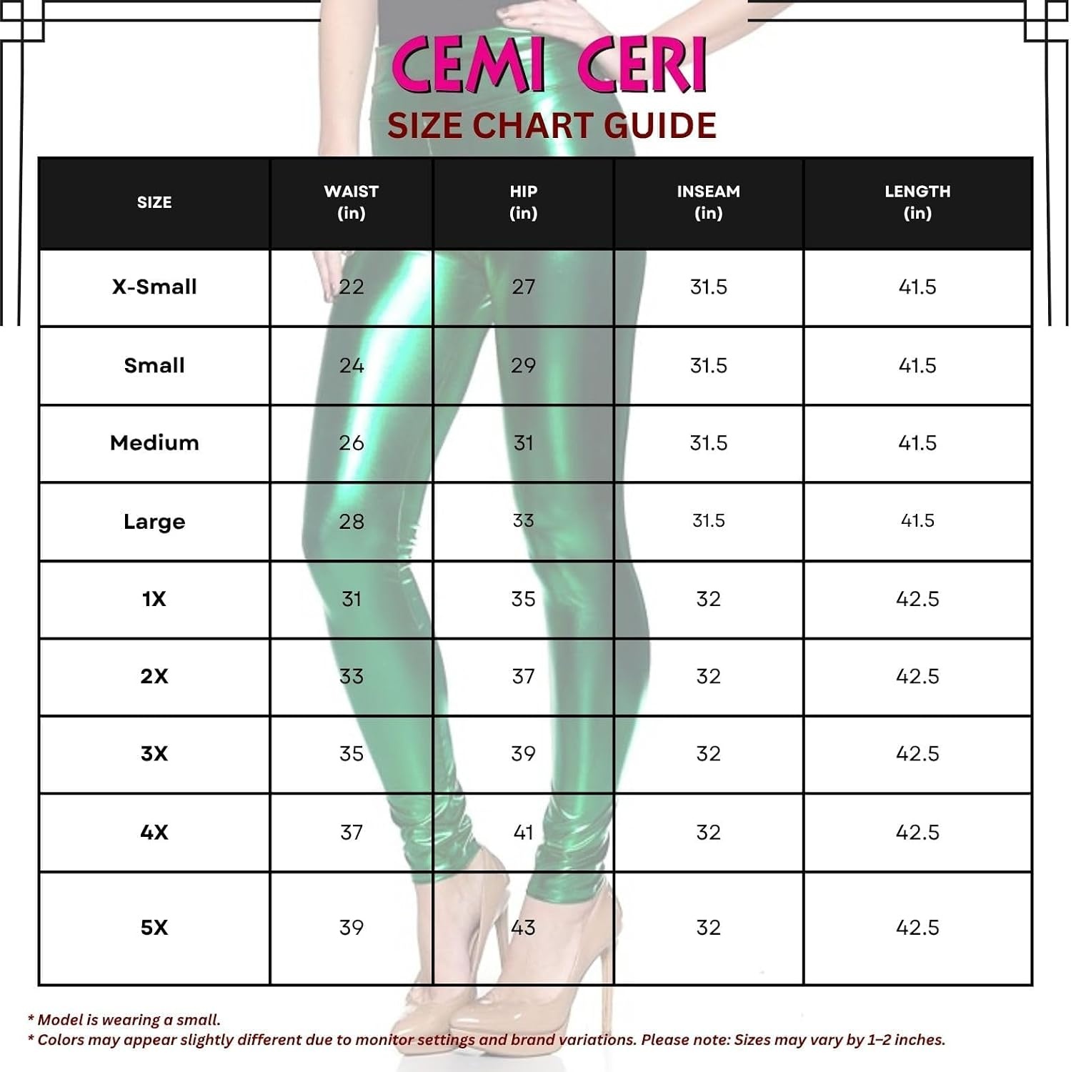image:imageCemi Ceri Womens Faux Leather Leggings High Waisted Tummy Control Stretch Pants Dressy Shiny Slim Fit JeggingsPurple