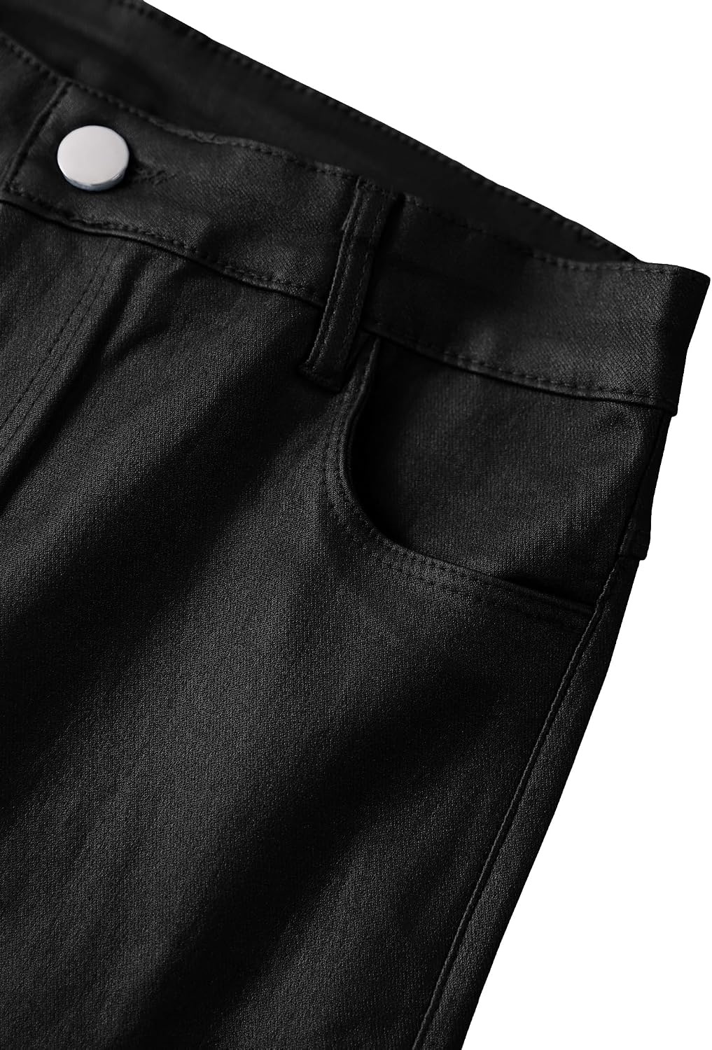 image:imageLovelyWholesale Women Faux Leather Pants High Waisted Flare Pants for Concert Party ClubBlack