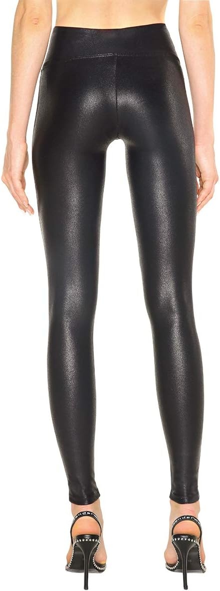 image:imageTagoo Faux Leather Leggings for Women Black High Waist Leather PantsBlack