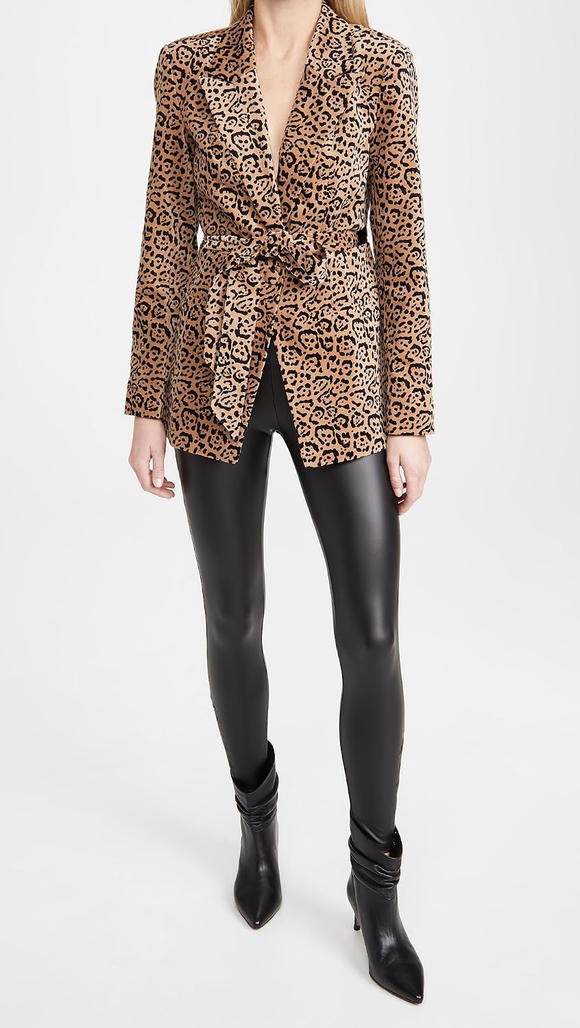 image:imageYummie Womens Faux Leather Shaping Legging with Side ZipBlack