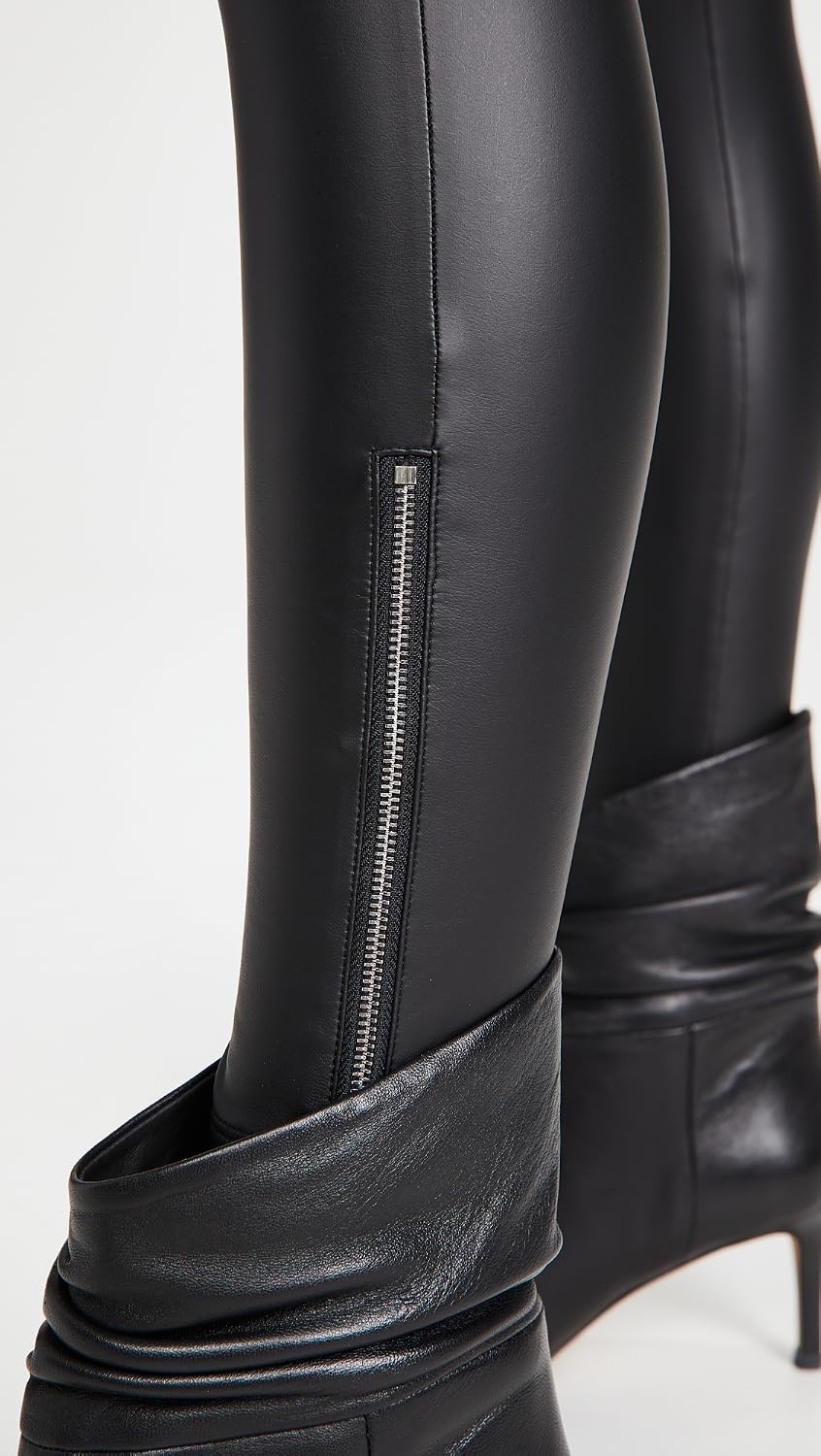 image:imageYummie Womens Faux Leather Shaping Legging with Side ZipBlack