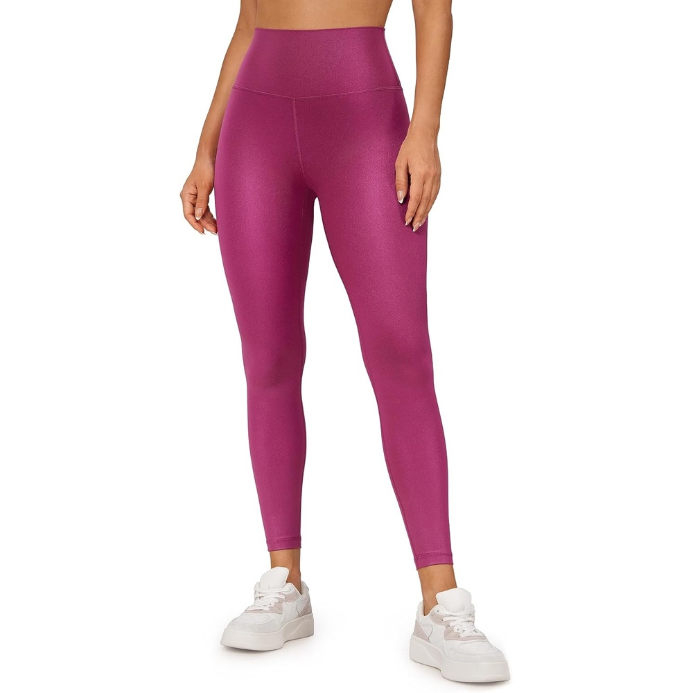 image:imageCRZ YOGA Matte Faux Leather Leggings 25Magenta Purple Classic
