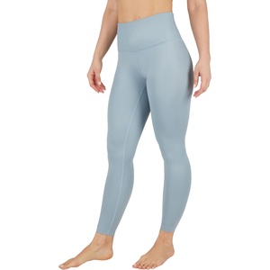 90 Degree By Reflex Womens Faux Leather Leggings Matte High Waisted High Shine Faux Leather Ankle Leggings(Lead)