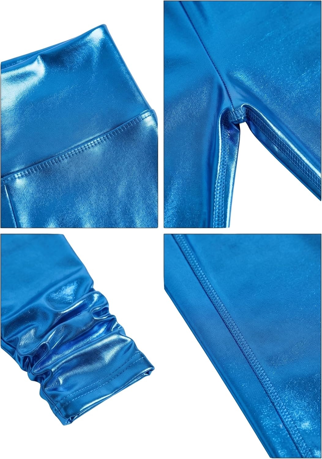 image:imageSakkas Shiny Liquid Metallic High Waist Stretch Leggings Made in USATurquoise