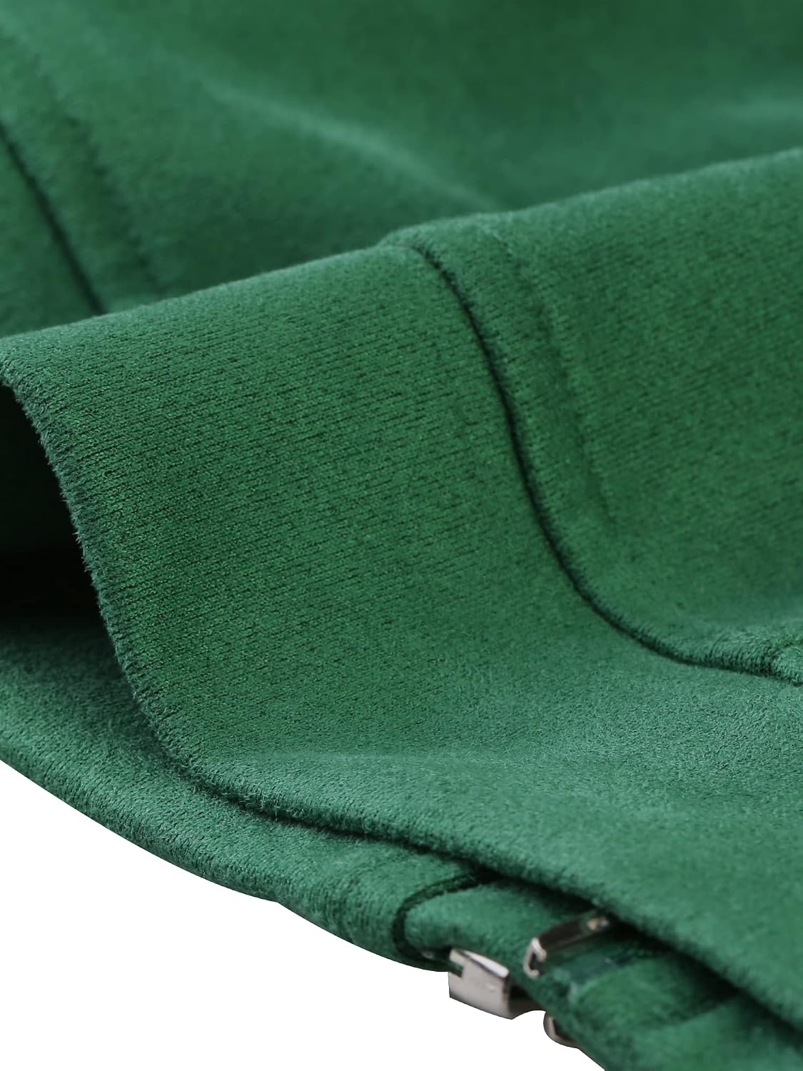 image:imageAllegra K Womens Faux Suede Jacket Long Sleeve Zip Up Lapel OuterwearGreen