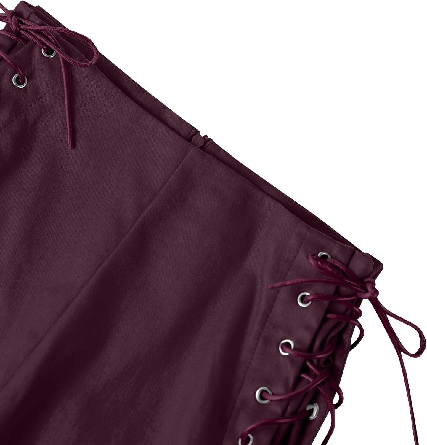 image:imageLeather Shorts for Women High Waisted Lace Up Side Stretchy Sexy Mini Booty Short Y2K Rave Club Party Concert WinterRust Red