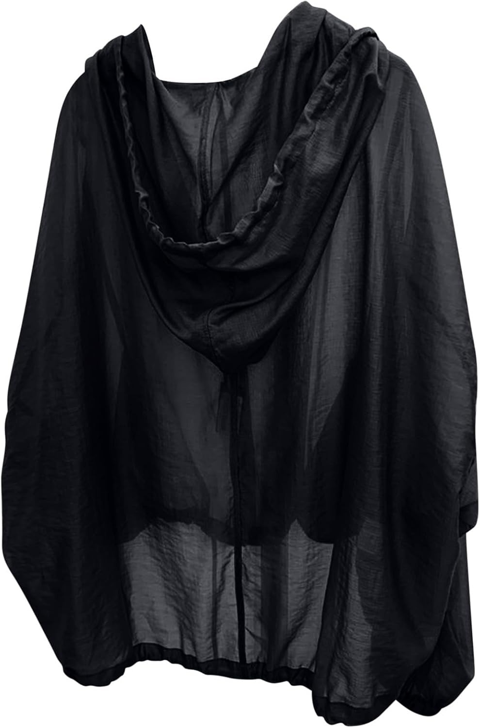 image:imageLong Sleeve Jackets for Women Sun Protection UPF 50 UV Hooded Lightweight Casual Beach Vacation Outfit ShirtsBlack