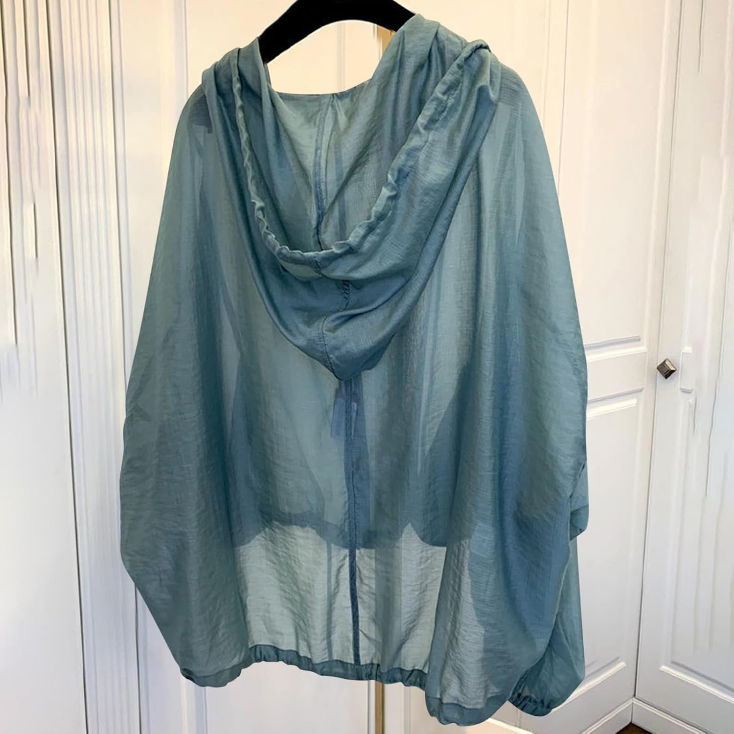 image:imageLong Sleeve Jackets for Women Sun Protection UPF 50 UV Hooded Lightweight Casual Beach Vacation Outfit ShirtsGreen