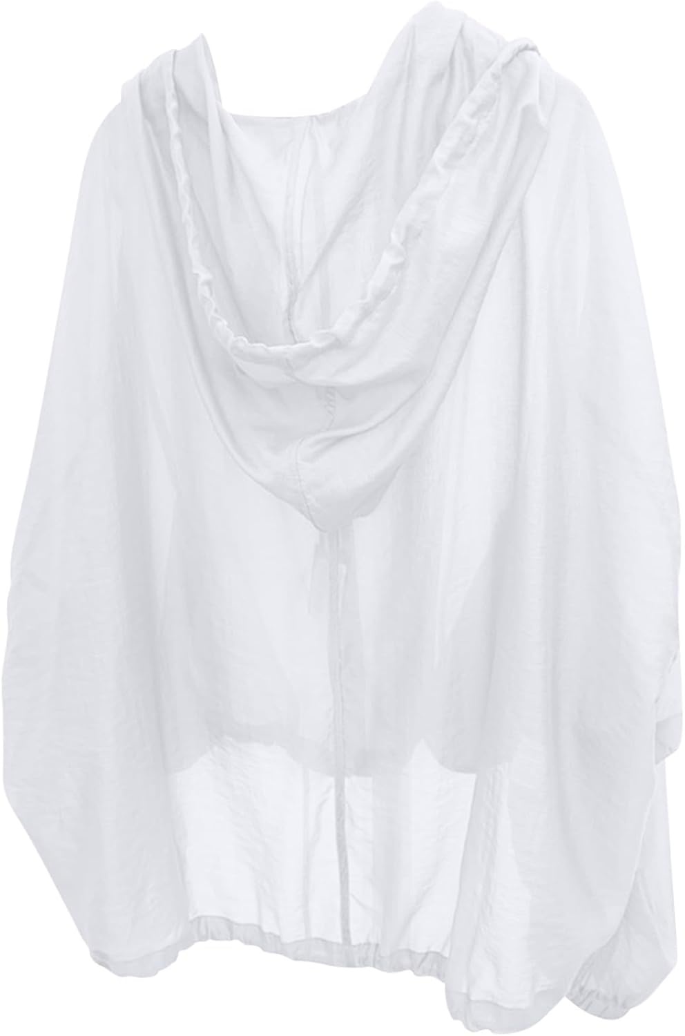 image:imageLong Sleeve Jackets for Women Sun Protection UPF 50 UV Hooded Lightweight Casual Beach Vacation Outfit ShirtsWhite