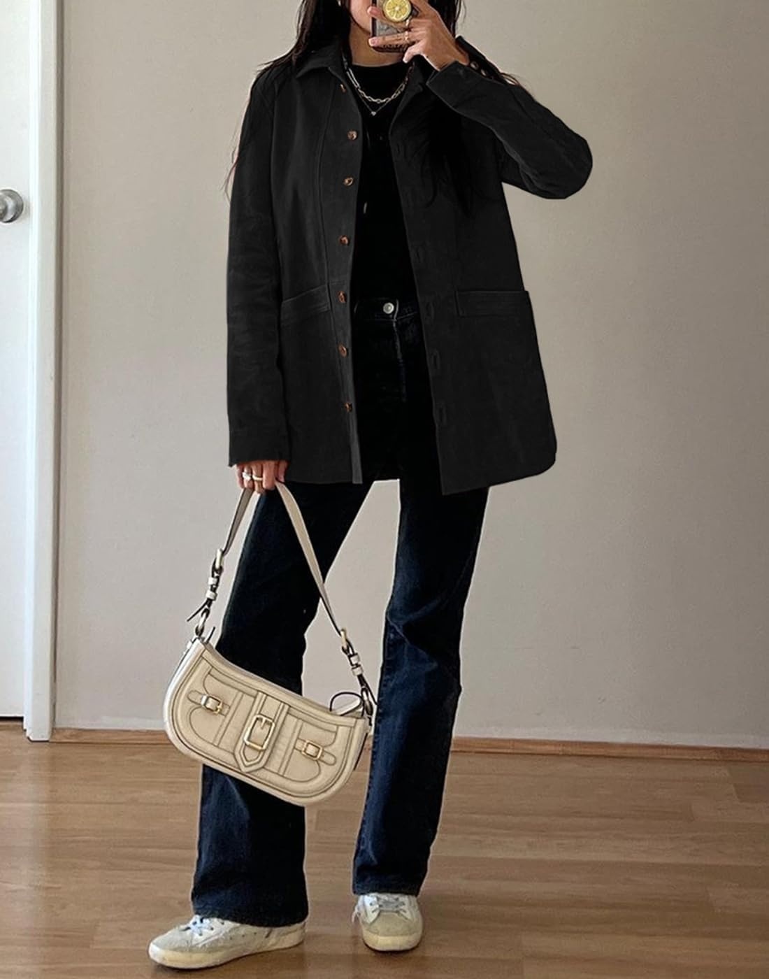 image:imageTankaneo Womens Faux Suede JacketsBlack