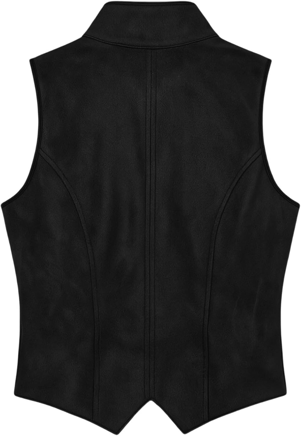 image:imageWestern Vest Women Sleeveless Faux Suede Leather WaistcoatBlack