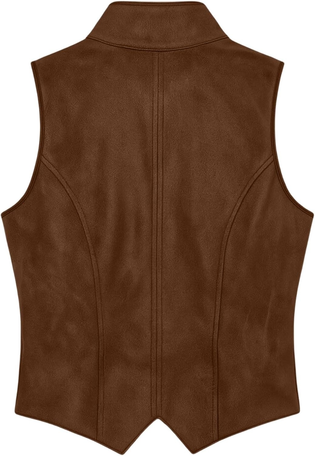 image:imageWestern Vest Women Sleeveless Faux Suede Leather WaistcoatBrown