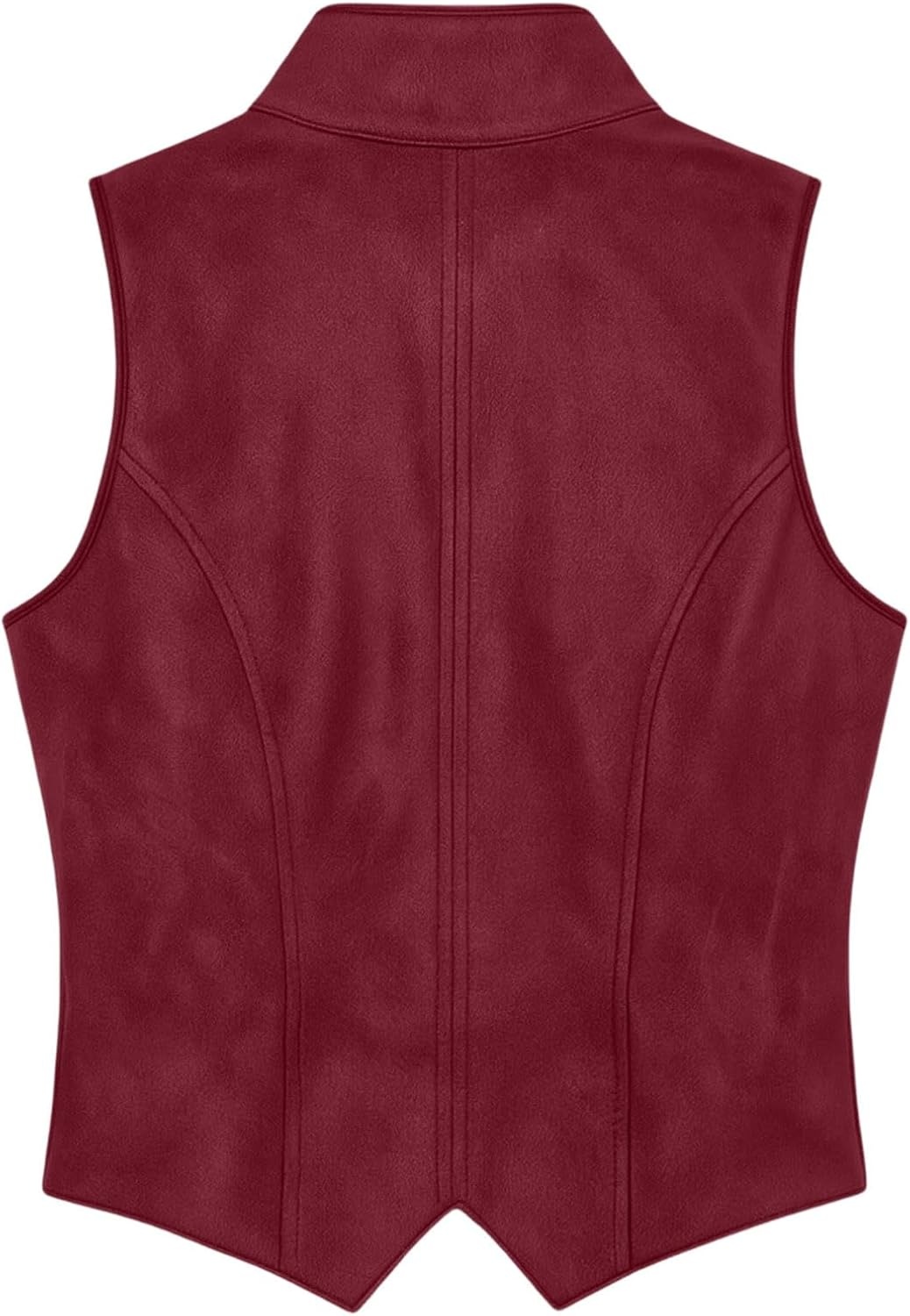 image:imageWestern Vest Women Sleeveless Faux Suede Leather WaistcoatWine