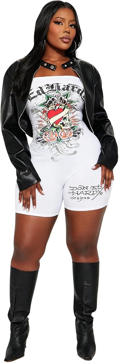 image:imageWomen Cropped Faux Leather Jacket Open Front Bolero Moto Jacket Y2K Biker Jacket for Night OutBlack