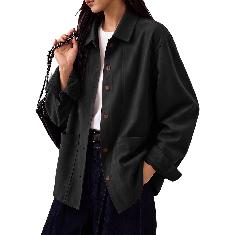 image:imageTankaneo Womens Faux Suede JacketsBlack