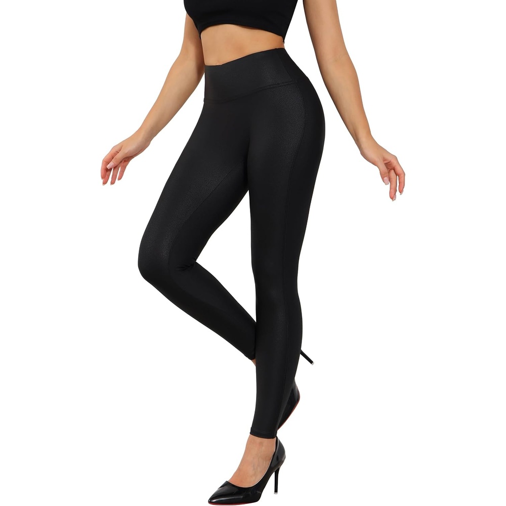 image:imageNewL Womens Faux Leather High Waist Skinny Leggings Stretch Bodycon PantsBlack