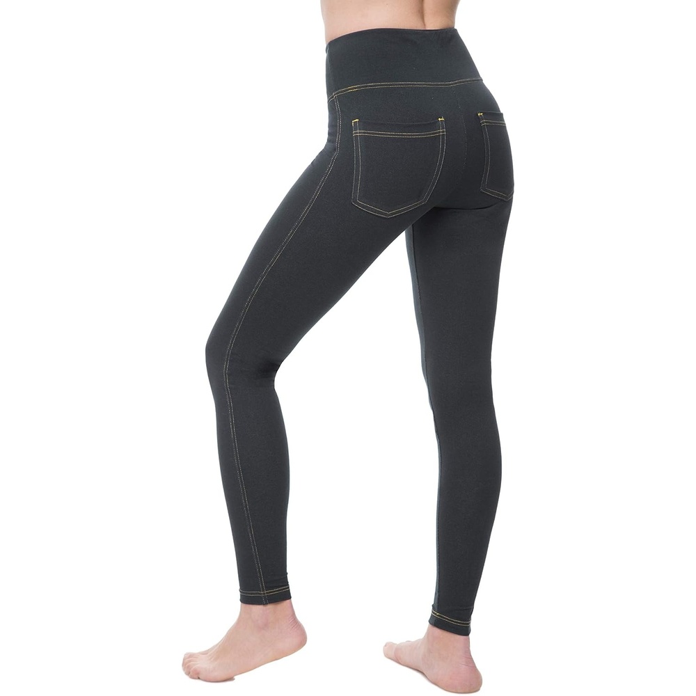 image:imageNirlon High Waist Jeggings for Women Back PocketsNirJEANSGrey Jeans