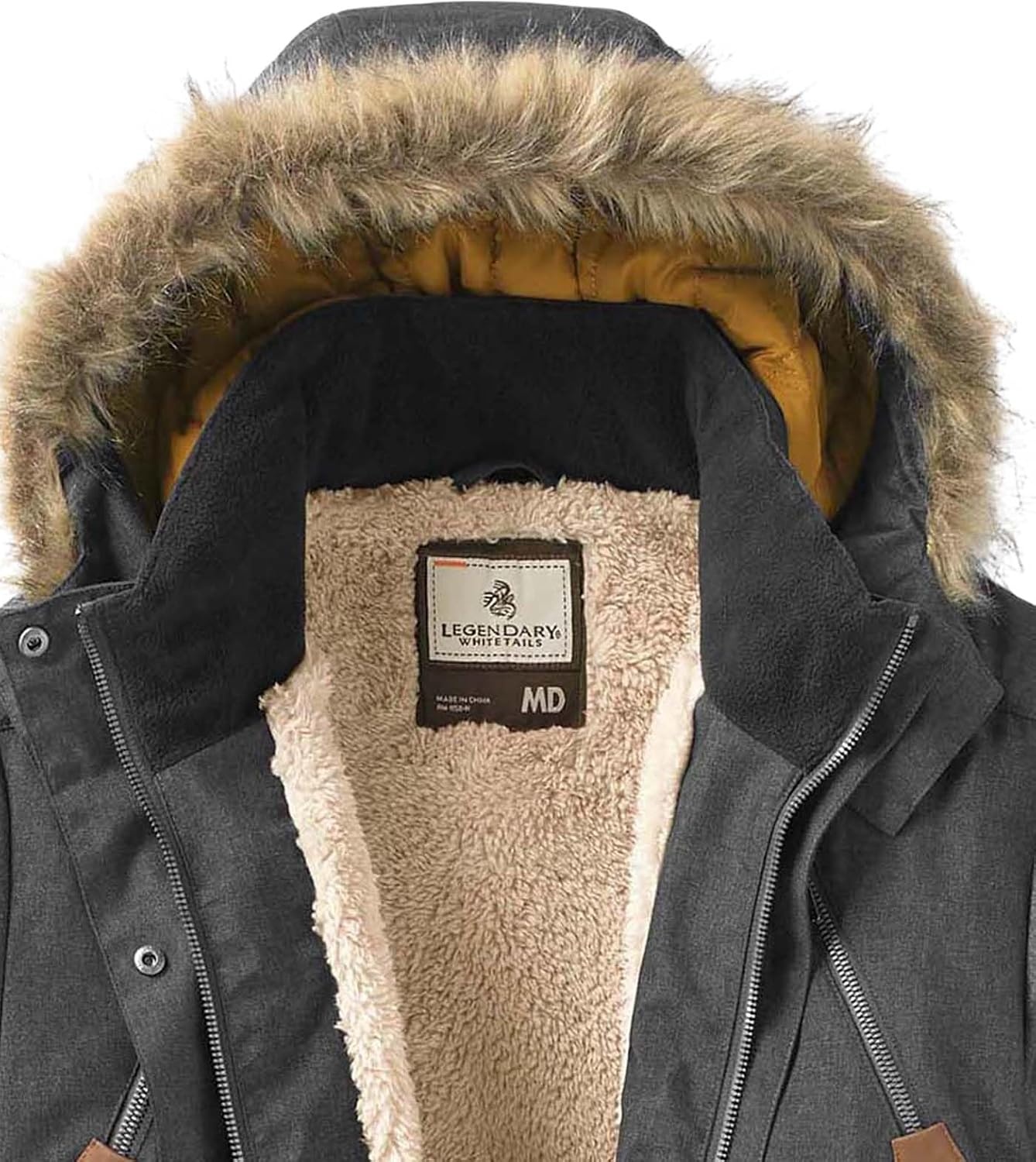 image:imageLegendary Whitetails Womens Coat with Hood Warm Insulated ParkaDark Coal Heather