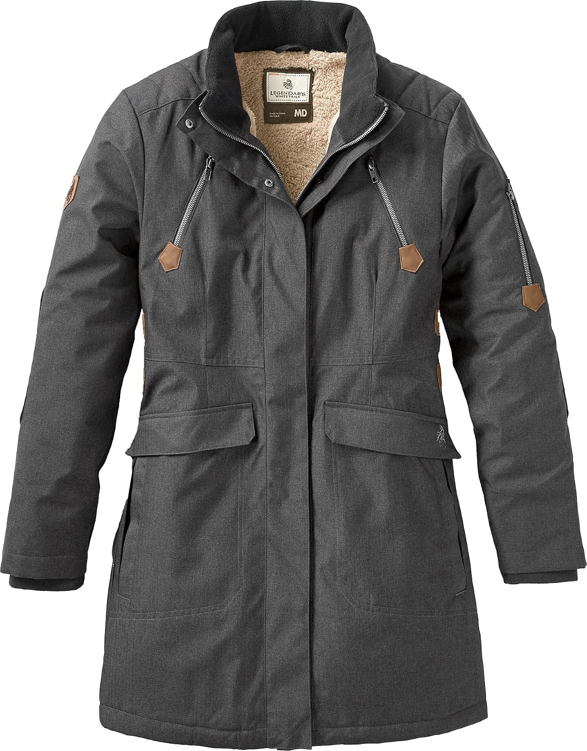 image:imageLegendary Whitetails Womens Coat with Hood Warm Insulated ParkaDark Coal Heather