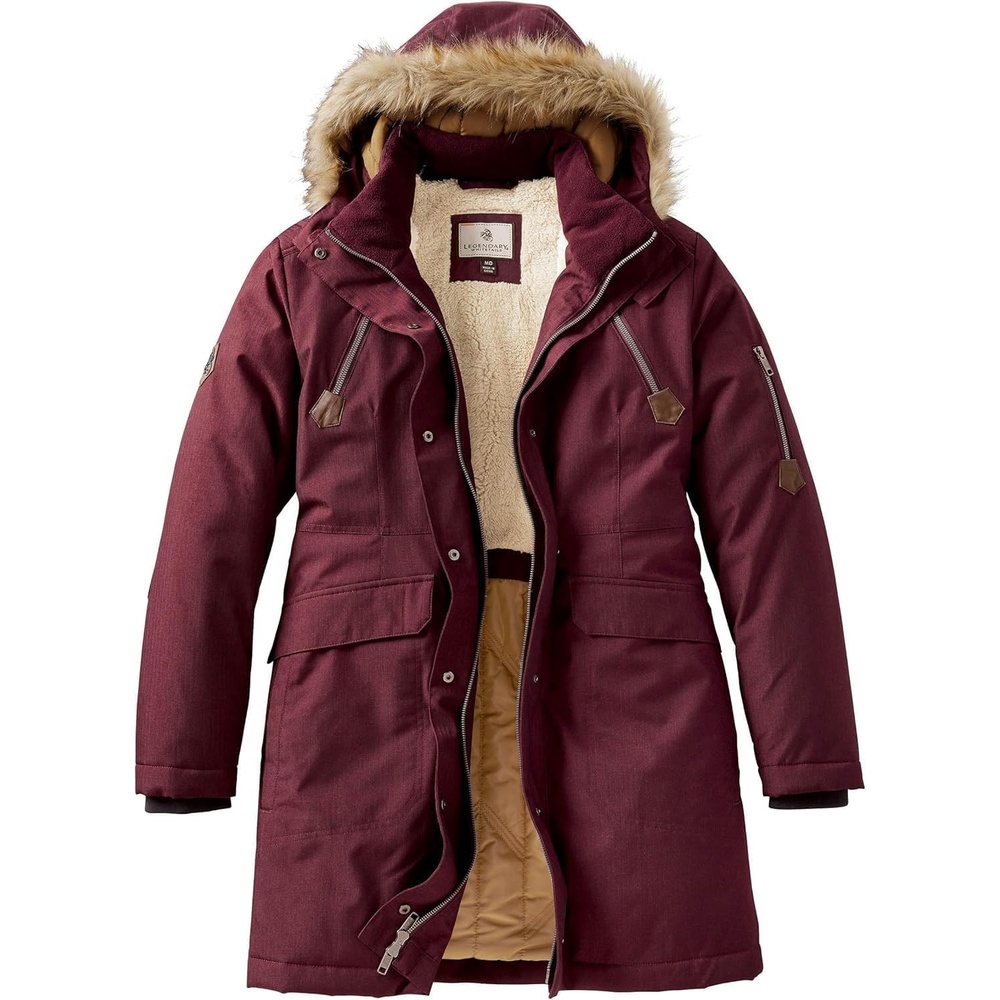 image:imageLegendary Whitetails Womens Coat with Hood Warm Insulated ParkaRusty Maroon