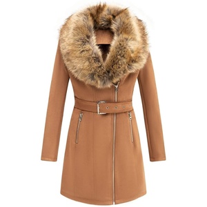 Bellivera Women’s Faux Suede Leather Fleece Lined Trench Coat(Camel Coat)
