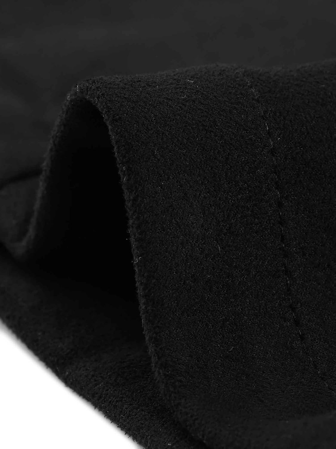 image:imageAllegra K Faux Suede Blazer for Women Lapel Collar Button Front JacketBlack