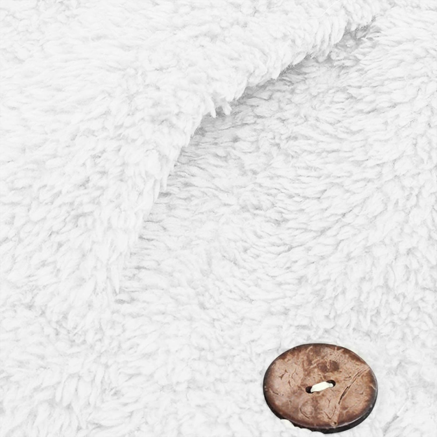 image:imageBeessbest Women Fleece Jacket Button Down Sherpa Hooded CoatWhite