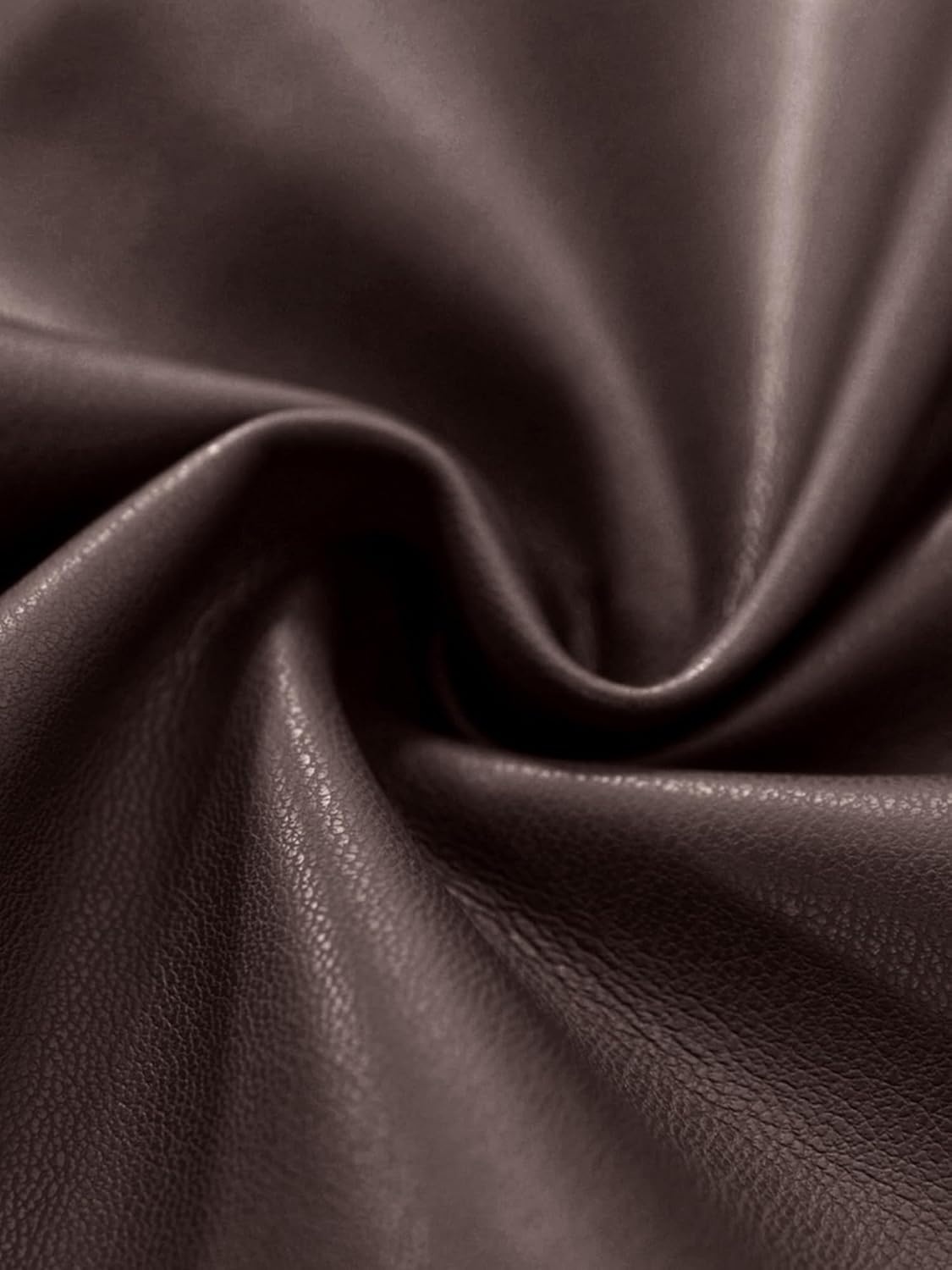 image:imageKIRUNDO Womens Loose Soft Faux Leather Blazer Jacket with Flap PocketsDark Coffee