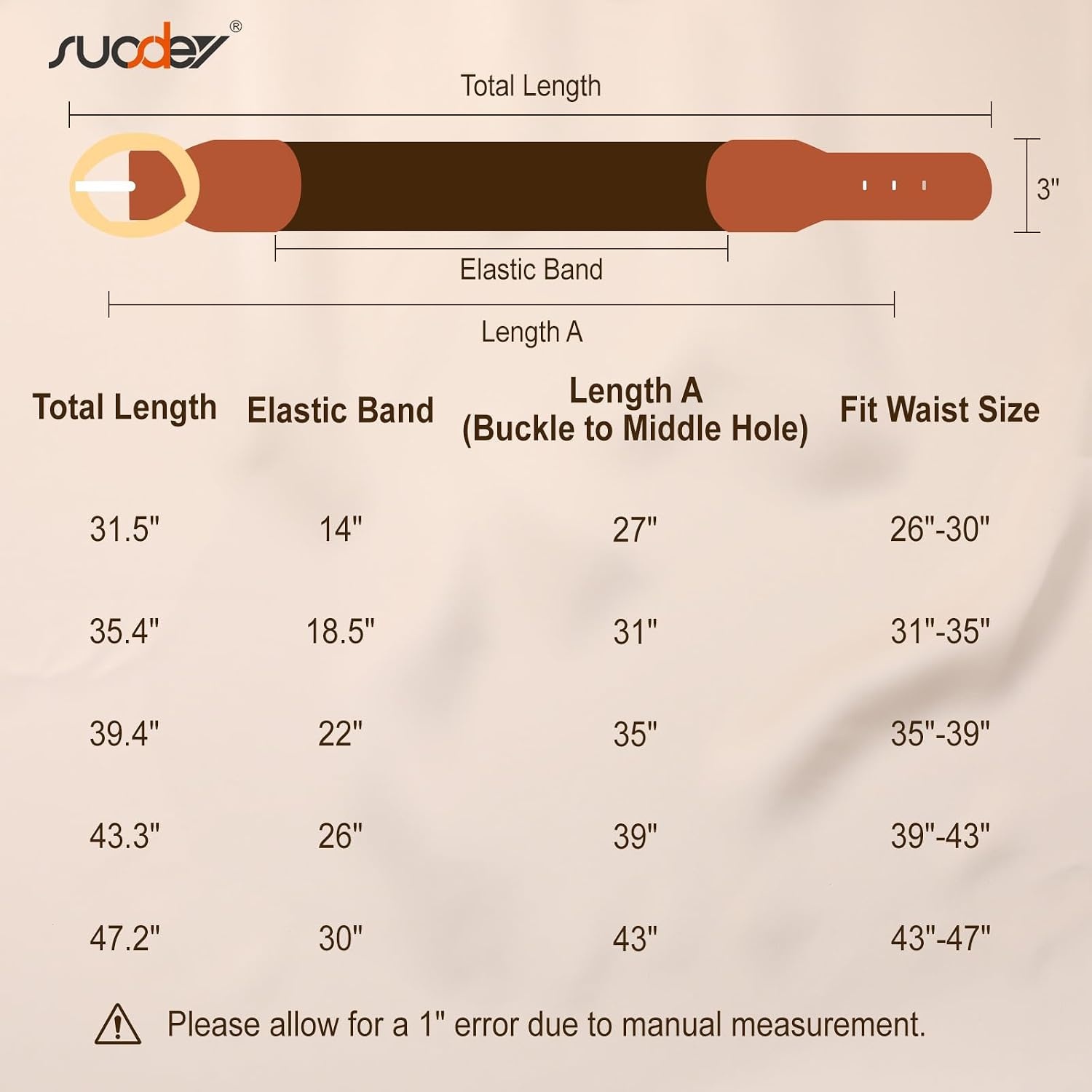 image:imageSUOSDEY Women Wide Stretchy Waist Belts for Dresses Fashion Oval Buckle Thick Elastic Belt 3 WidthPink
