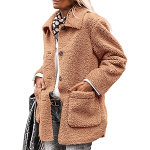 PRETTYGARDEN Women’s Fleece Sherpa Coats Winter Outfits(Khaki)