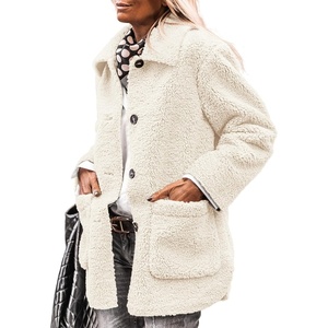PRETTYGARDEN Women’s Fleece Sherpa Coats Winter Outfits(White)