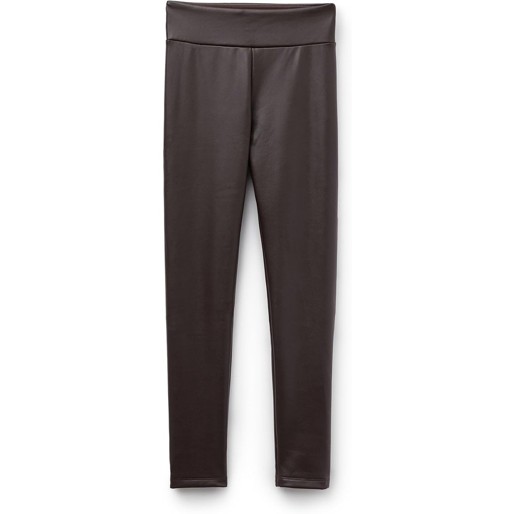 image:imageCALZEDONIA Faux Leather Thermal LeggingsBrown Brown