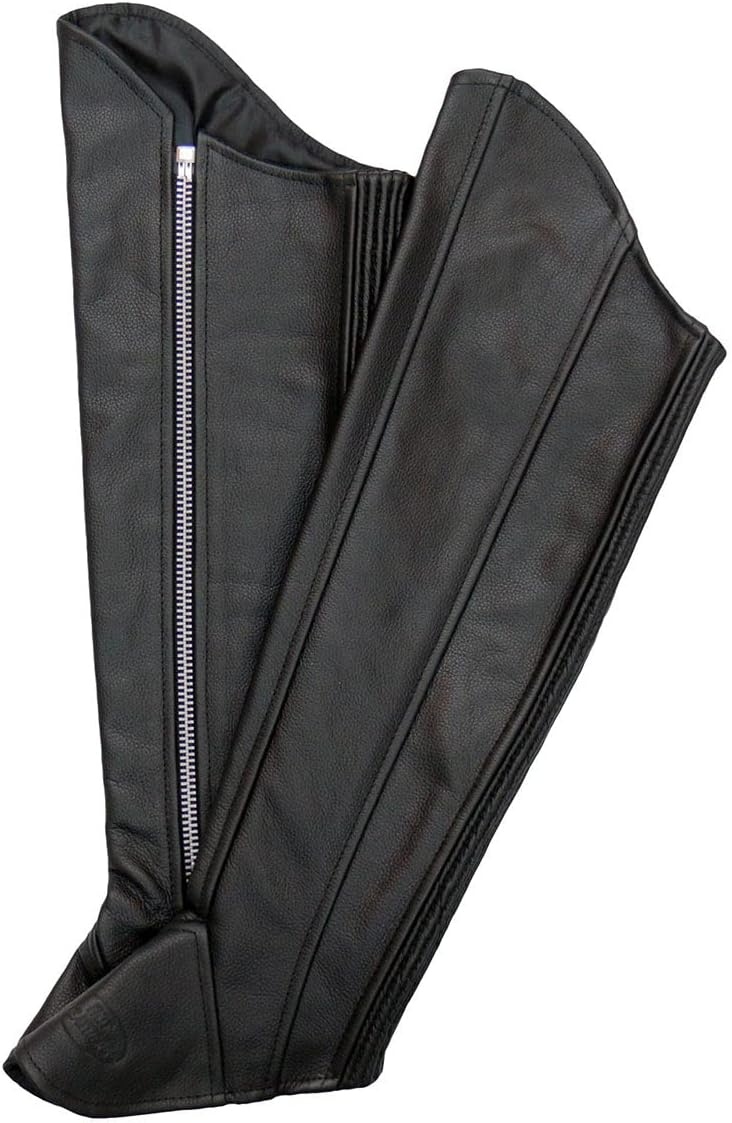 image:imageHot Leathers LCU1002 Womens Black Lambskin Leather Side Zip LeggingsBlack