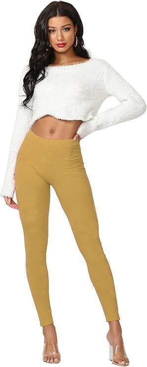 image:imageCemi Ceri Womens Basic Faux Leather LeggingsMatte Gold
