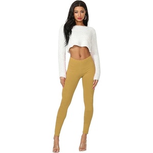 Cemi Ceri Womens Basic Faux Leather Leggings(Matte Gold)