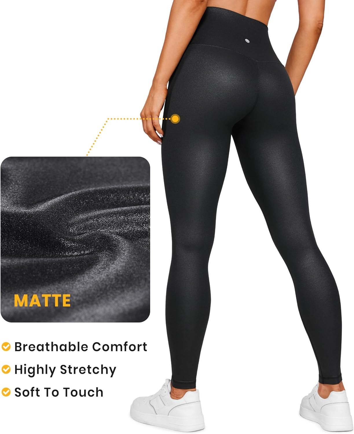 image:imageCRZ YOGA Butterluxe Leggings 30Faux Leather Black