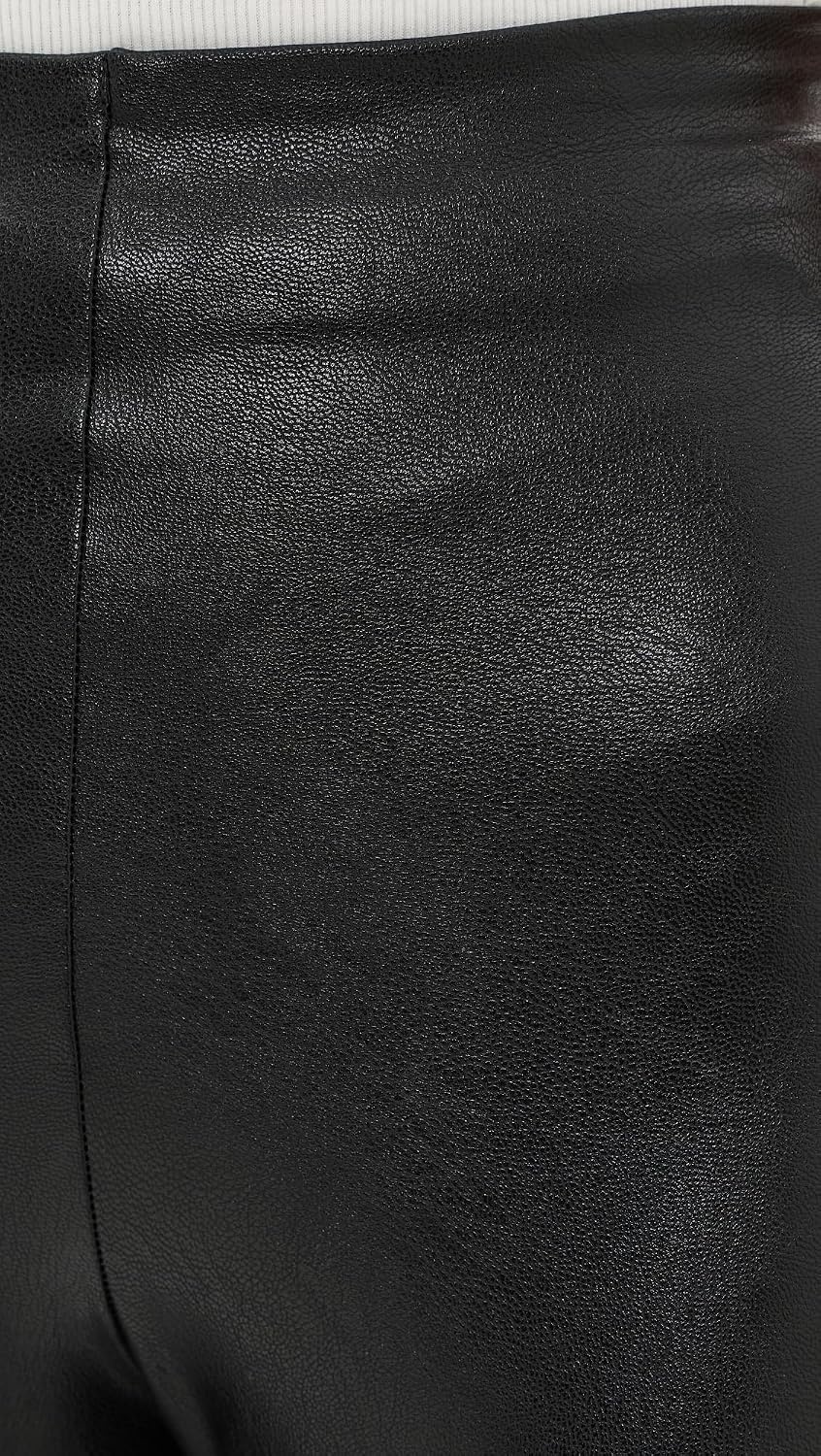image:imagecommando Womens Faux Leather Stirrup LeggingsBlack