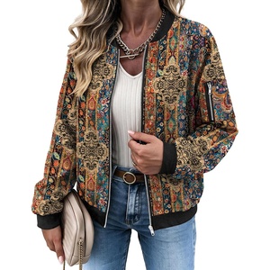 Zeagoo Women Bomber Jacket Casual Coats Spring Fall Clothes with Pockets(Multicolor)