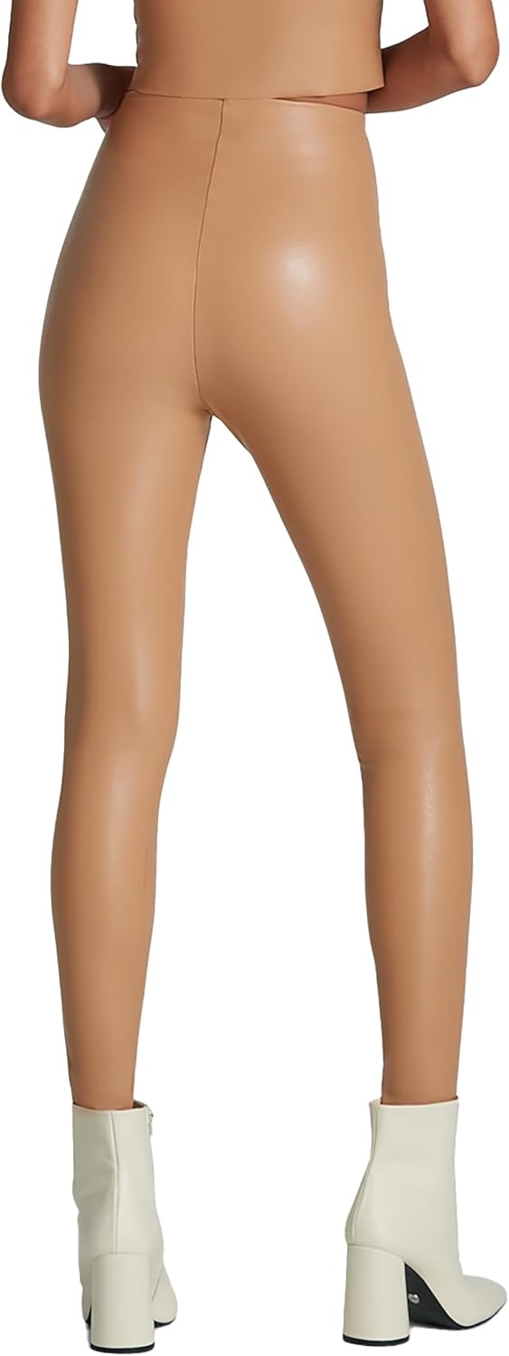 image:imagecommando Faux Leather Leggings Sculpting Yet Soft amp Flexible RawCut Finish Machine Washable Retains Shape amp ColorCamel