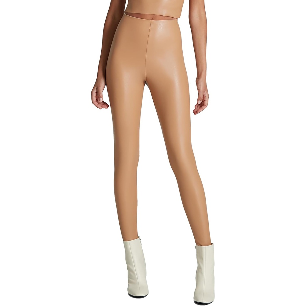image:imagecommando Faux Leather Leggings Sculpting Yet Soft amp Flexible RawCut Finish Machine Washable Retains Shape amp ColorCamel