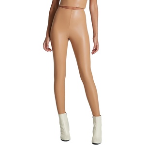 commando – Faux Leather Leggings | Sculpting Yet Soft & Flexible | Raw-Cut Finish | Machine Washable, Retains Shape & Color(Camel)