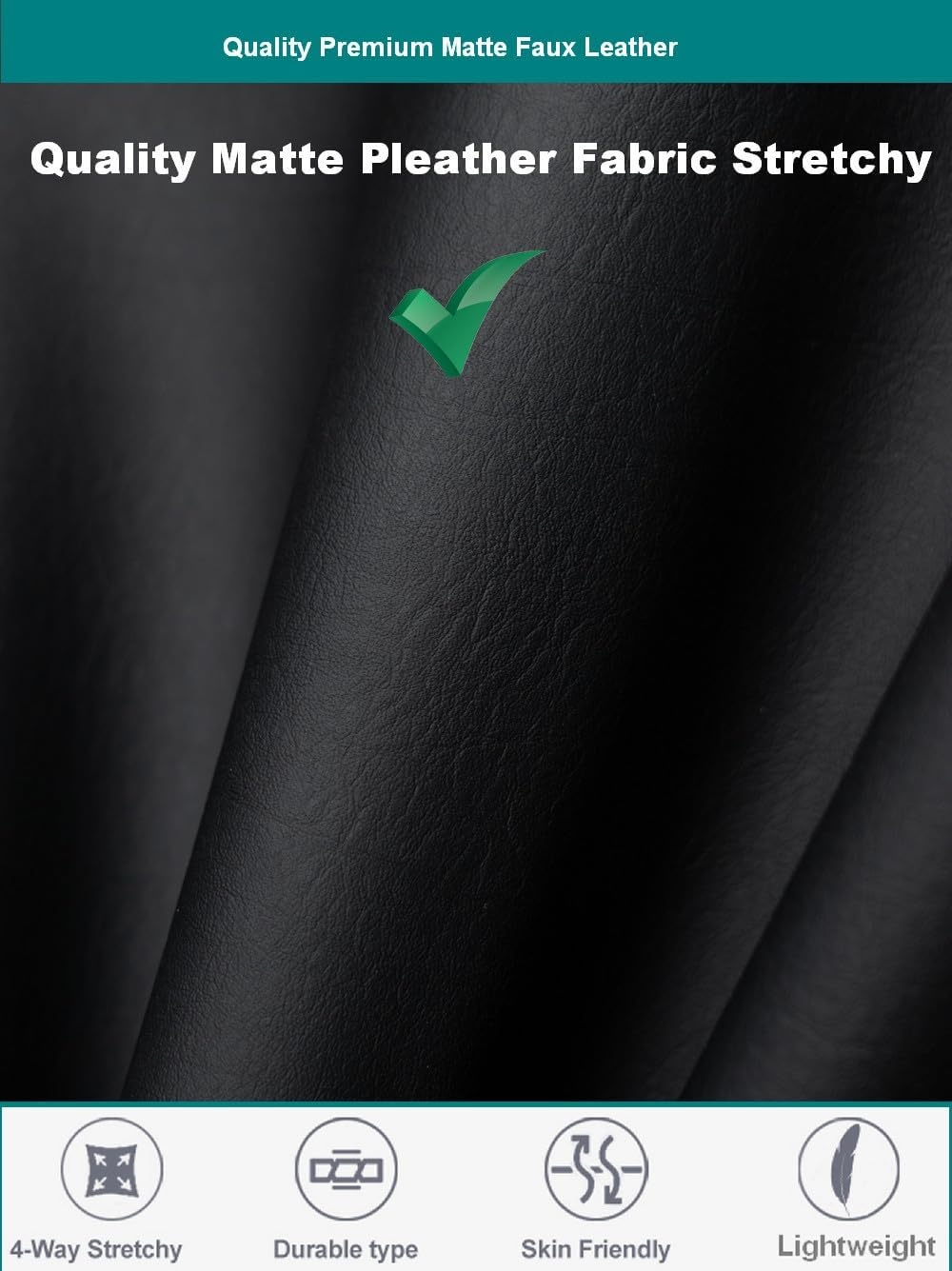 image:imageAIDAYOU Shiny Glossy Faux Leather Leggings for Women Pleather PantsBlackmatte